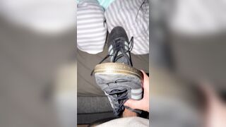 Permeating her every day Adidas shoes