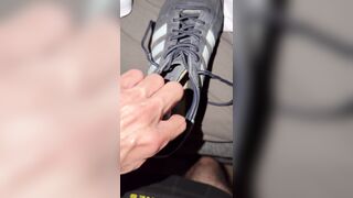 Permeating her every day Adidas shoes
