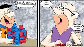 Jogos do Prazer - Caindo de Boca na Bucetinha - HQ Flintistones