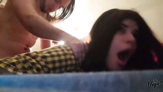 This babe lost the wager and now that babe pays with snatch
