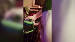 Jock Milking Machine Edging Defiance (Nearly 4 minutes!)