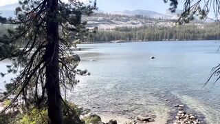Sexy Man Public Climax. Spunk fountain Jerking Off By Alpine Lake For Her.