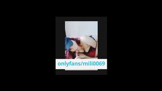mili milk releases pure cum on the couch