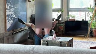 Creampie previous to cuties' night out - anus licked clean