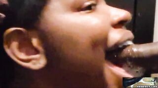CONSUMMATE LIPS--With A Sloppy Mess Slurping Ramrod That babe Made It CUM FAST!!!