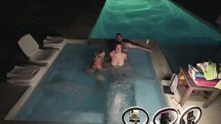 Hardcore Hawt Tub Three-some With Deliah Grace And Nikki Zee WCA Productions