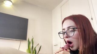 nineteen years old redhead suck my dick and drink my cum
