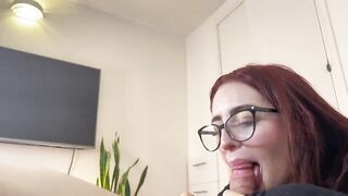 nineteen years old redhead suck my dick and drink my cum