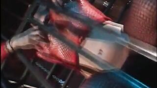 Man Bangs His Marvellous Brunette hair Sex Slavegirl in the Vault