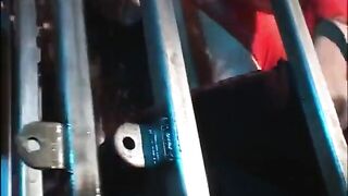 Man Bangs His Marvellous Brunette hair Sex Slavegirl in the Vault