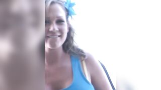 Cum sprayed on blond Nikki Sexx great rack