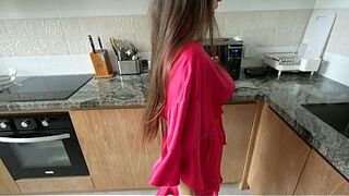 Despairing Lustful Angel Seduces Plumber with Her Shiny Oiled Body. trailer