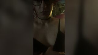 Fit Gorgeous Trans Latin chick Gooner with Thick Booty in Chastity Takes Break to Show Off Body
