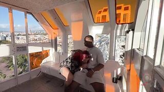 Uncensored sex in the street, BBC bangs a rich Colombian redhead and ejaculates in her throat