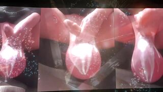 Giant Ever Large Balls bizarre Ballstretching Massive Real Balls Saline Real Shemale hentai Red Satin Gloves Ebony Stockings Moon Space Music Compilation