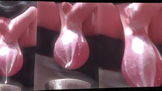 Giant Ever Large Balls bizarre Ballstretching Massive Real Balls Saline Real Shemale hentai Red Satin Gloves Ebony Stockings Moon Space Music Compilation