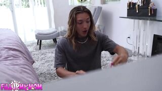 FILL UP MY MAMA - Cherry Kiss Supports Pervy Stepson's Fetish For Smelling Pants