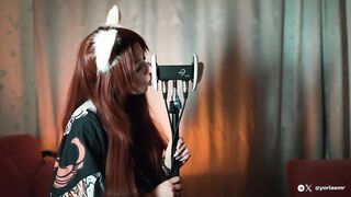 ASMR colspay Fox Licks your ears (soaked licking 3Dio) ?