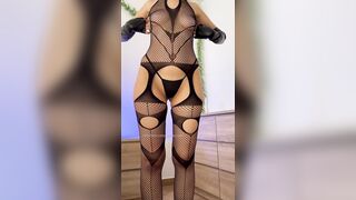 Teasing u in Sexy Fishnet