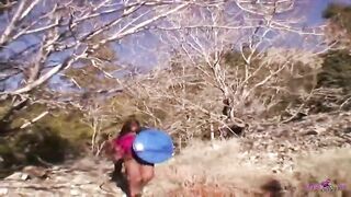 Man smashing large round milfs in a 3some