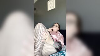 big beautiful woman stepmom mother I'd like to fuck bake 420 robe and fishnets