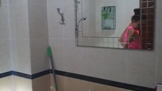 PEE on Selfie # POV Voyeur wife on Selgie Stick