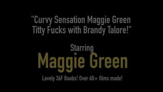 Curvy Sensation Maggie Green Titty Bangs with Brandy Talore!