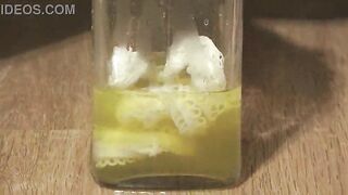 Impure pussy pees and releases lots of urine. Homemade.