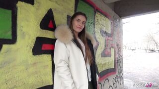 German Scout - Slender Teen Eveline Dellai at Intimate Bang