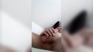 Hawt dude plays worthwhile hard ramrod and cums groaning on body