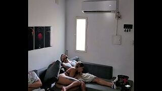 Banging my superlatively good ally's girlfriend on the bed next to him