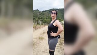 Hawt Latin babe athlete gets lost on the road and is rescued