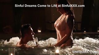 Seductive Simony Diamond Dives Into Excitement