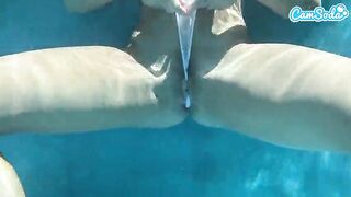 Plugged Large Booty Black Gets Drilled by BBC Underwater