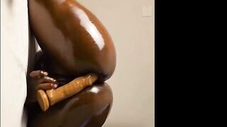 vibrator banging taut vagina.