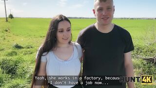 HUNT4K. How much would it cost to screw your Girlfriend with Large breasts?