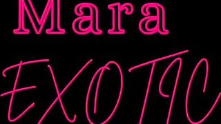 Closeup Mara Exotic Black Constricted Twat Climax
