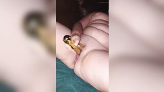 Banging My Constricted Snatch with My Sex toy Until I’m Oozing… Then Stepdaddy Takes His Turn