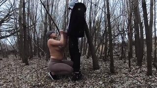 Sucking His Knob in the Park
