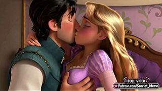 Virgin Rapunzel lastly bangs at eighteen (AI-generated)