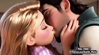 Virgin Rapunzel lastly bangs at eighteen (AI-generated)