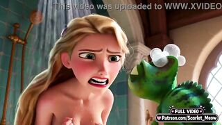 Virgin Rapunzel lastly bangs at eighteen (AI-generated)