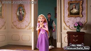 Virgin Rapunzel lastly bangs at eighteen (AI-generated)