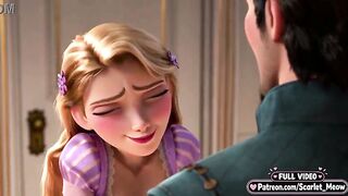 Virgin Rapunzel lastly bangs at eighteen (AI-generated)