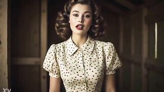 1940's Housewife Dream, Banging My Neighbors Lonely Excited Housewife During the time that Her Spouse Is Away At War (Vintage, Anal, Facial, Flawless Boobs, Undress Tease) -AI Generated