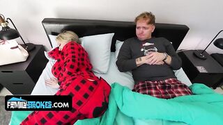 Sharing a Room With My Stepmom Ends With a Creampie