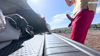 A cuckold stud suggests me his wife in a public parking lot.