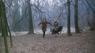 Hirsute vintage snatch licking anal permeated in the Budapest castle