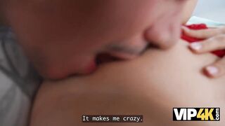 VIP4K. A pretty Brunette hair with Large Boobs has Sex with her lover Behind her Spouse's back