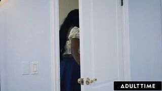 ADULT TIME - Caring mother I'd like to fuck August Skye Catches Injured Stepson Struggling To Masturbate & Helps Him